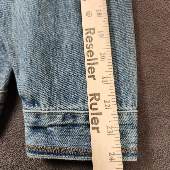 Levis Relaxed Fit Denim Trucker‎ Jacket Mens Small Light Wash Blue Jean - Picture 15 of 16